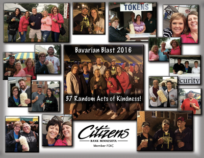 Random Acts of Kindness done at the 2016 Bavarian Blast in New Ulm.